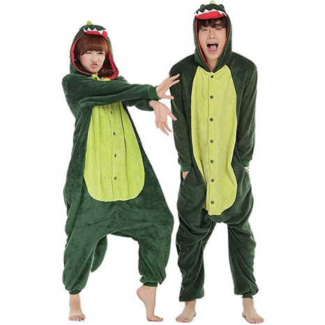 Pijama Kigurumi Dinossauro Bem Quentinho e Macio - Promoção