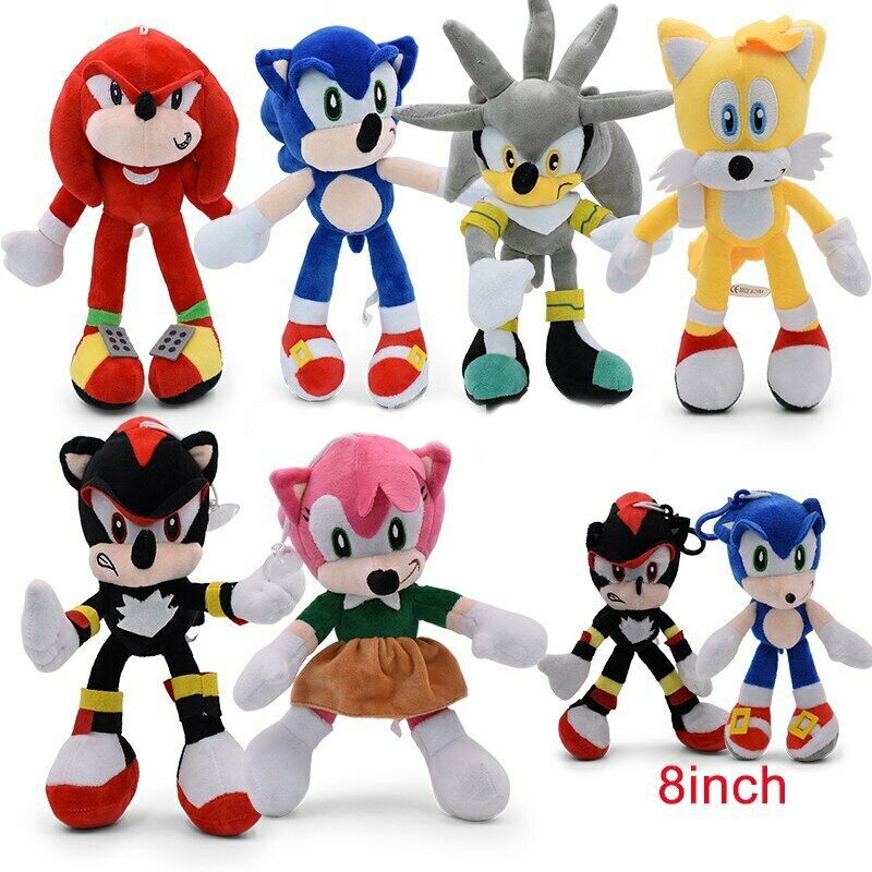 Boneco Pelúcia Turma do Sonic Infantil Para Escolher