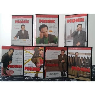 DVD MONK - TEMPORADAS - 1, 2, 3, 4, 5, 7, 8 - ORIGINAL BOX