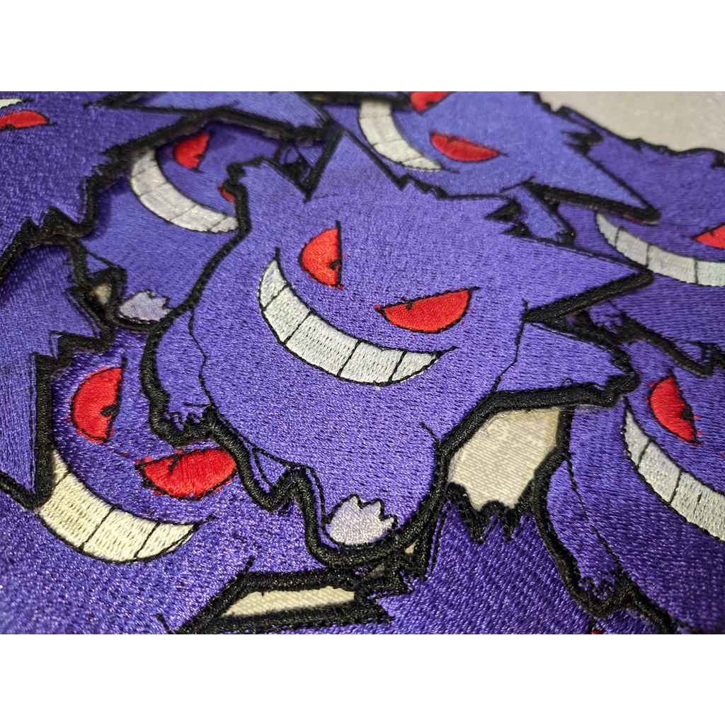 haunter Pokemon roxo patche bordado termocolante