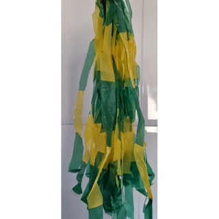 100 metros Fita Varal De Plástico Fitilho Verde Amarela Decoração Copa do Mundo em Oferta na Shopee