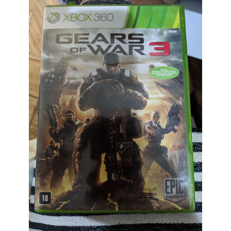 Gameteczone Jogo Xbox 360 Gears of War 3 - Microsoft São Paulo SP