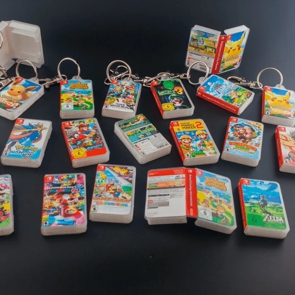 Keychain Mini Nintendo Switch Game Cases ARMS Mini Card Pocket