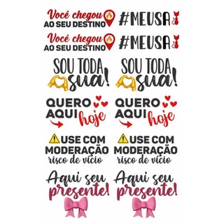 Tatuagem érotica Frases Picantes Adesiva Delicious - Litoral Sex Shop