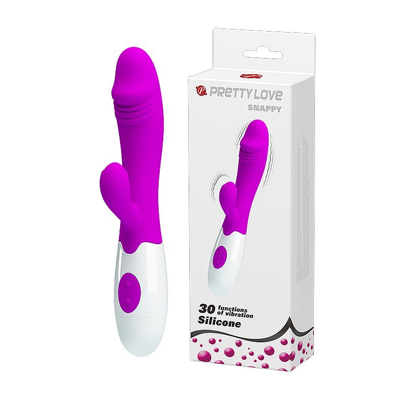 Vibrador Estimulador De Clitóris E Ponto G Silicone Pretty Love Snappy Rabbit 30 Velocidades 3716