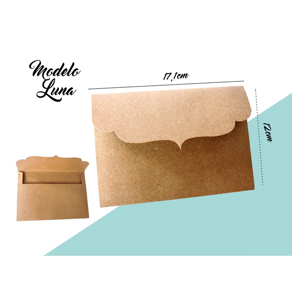 Envelope para convite Modelo Luna 17x12cm