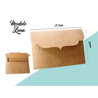Envelope para convite Modelo Luna 17x12cm