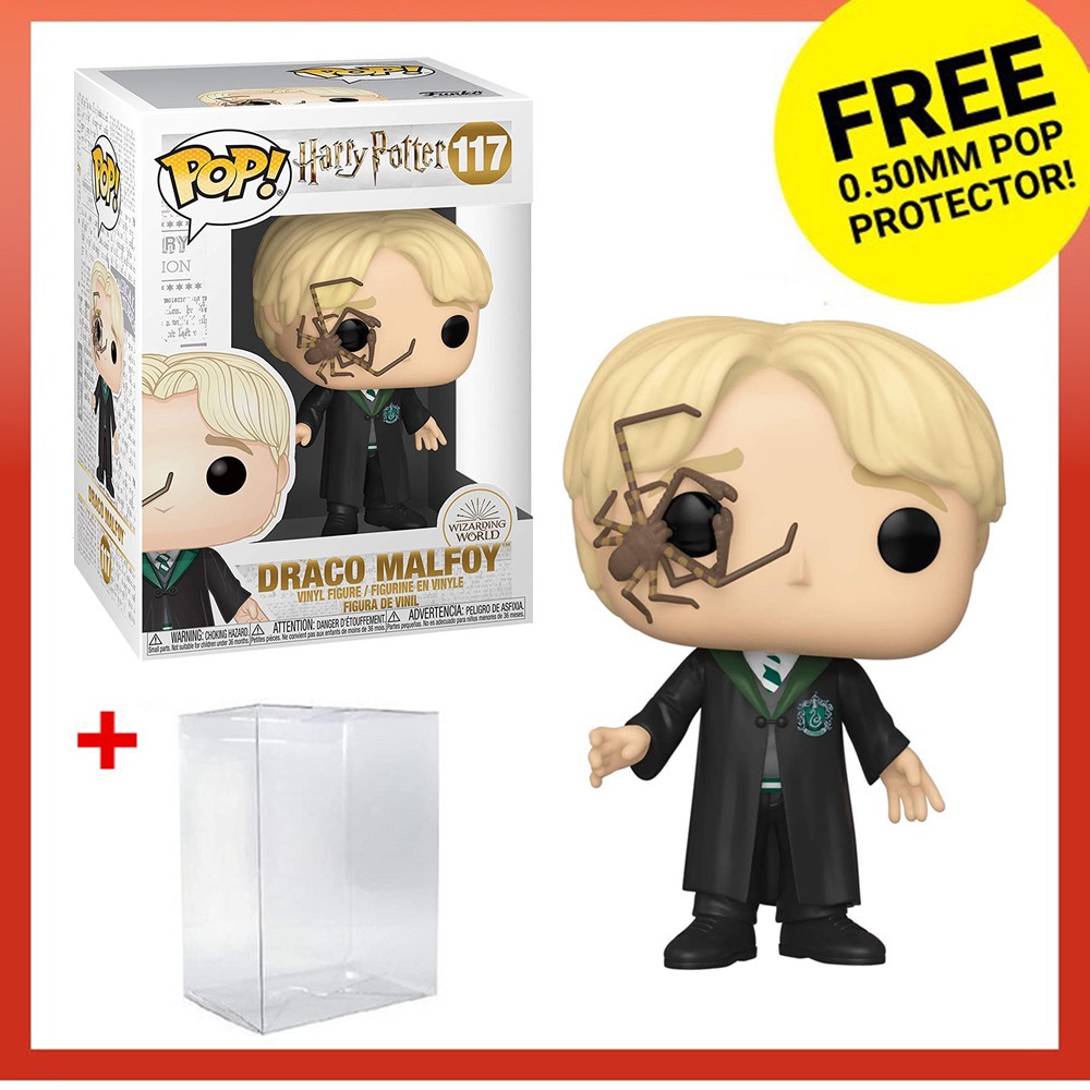 Funko Pop Harry Potter-Malfoy Draco Com Aranha De Chicote 117 Figura De Vinil