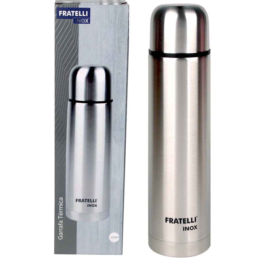 Garrafa térmica Fratelli 700 ML Inox Conserva Gelada e Quente