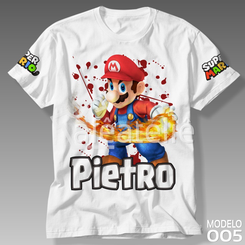 Camiseta princesa mario bros sales