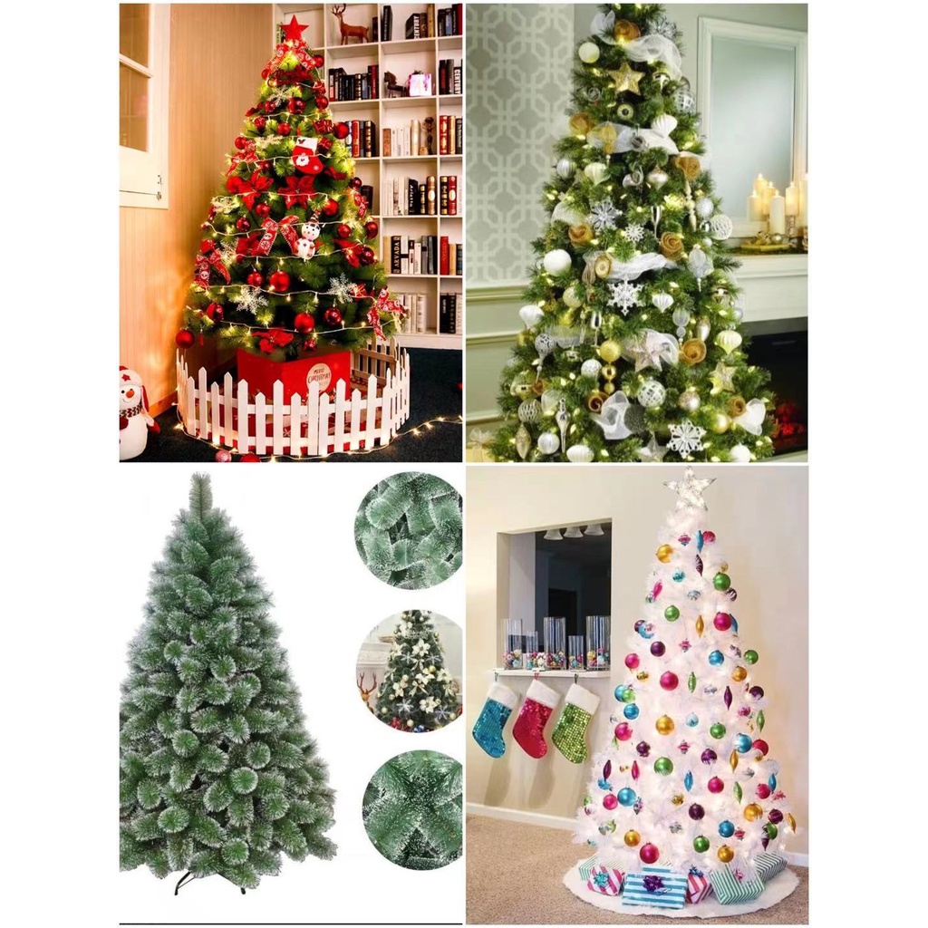 Árvore de Natal grande 150cm 138galho super cheia Luxo Verde Nevada Neve  promoção barata pé plástico