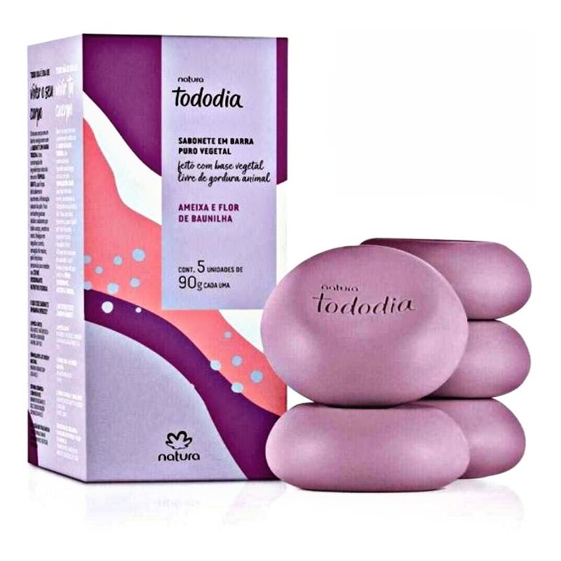 Sabonete Corporal Natura Ameixa e Flor de Baunilha 90g | Shopee Brasil