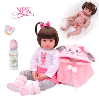 Boneca Bebê Reborn 100% Silicone Kit Completo Promoção NPK