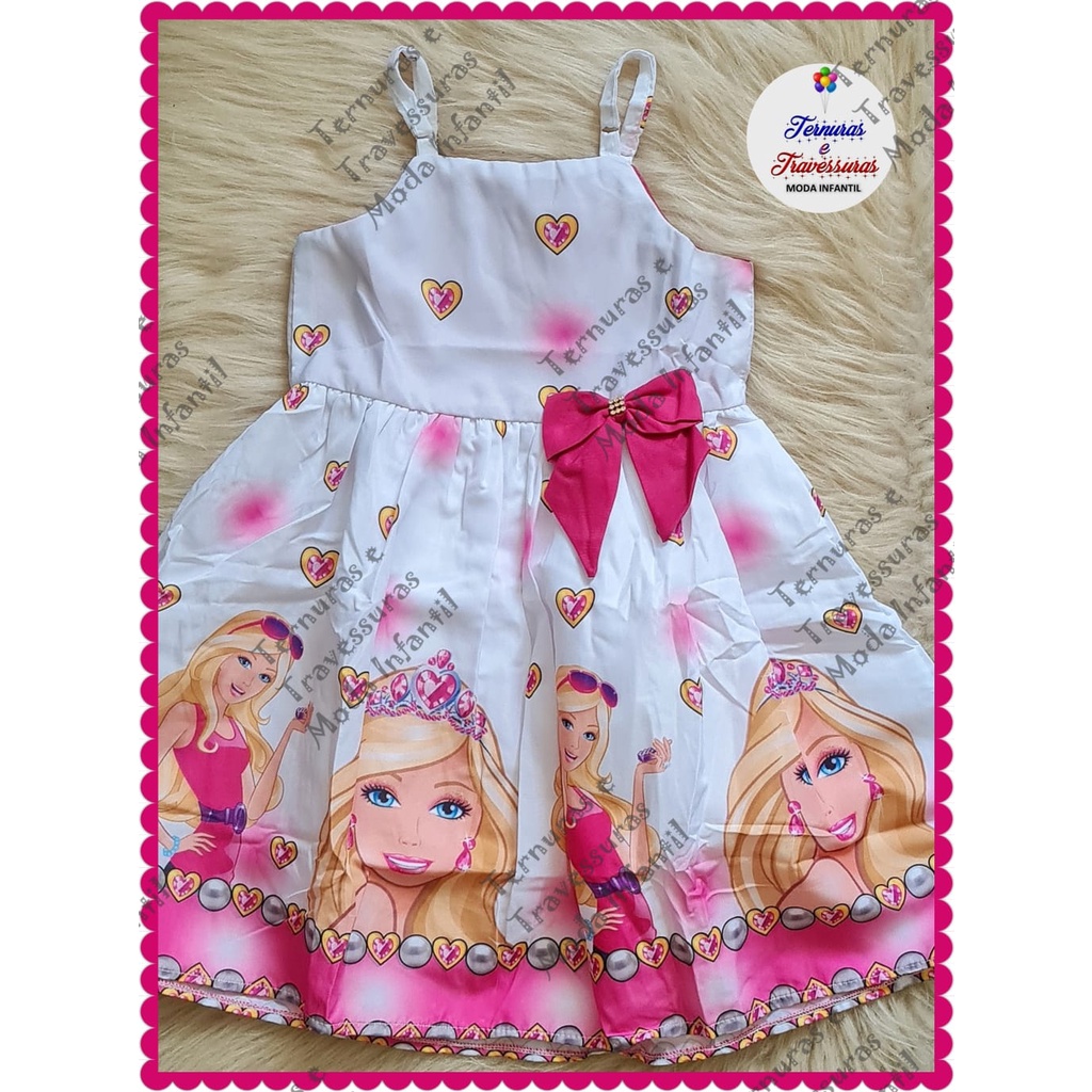 Vestido infantil da Barbie