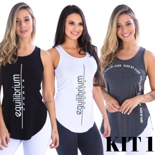 Blusa Regata Academia Feminina Moda Fitness Tela Casual Estilosa