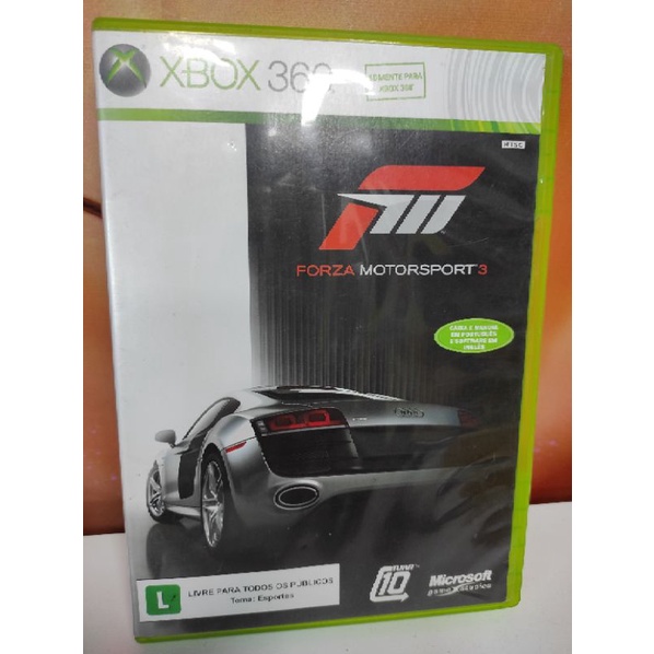 Jogo Forza Motorsport 3 Xbox 360 Europeu Mídia Física Original (Seminovo)