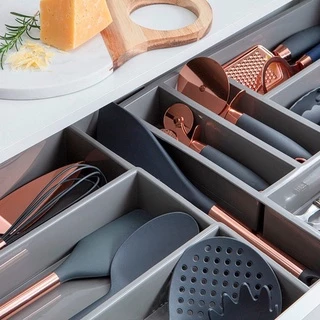 Organizador Gaveta Talheres Cozinha Escritorio c/ Extensor