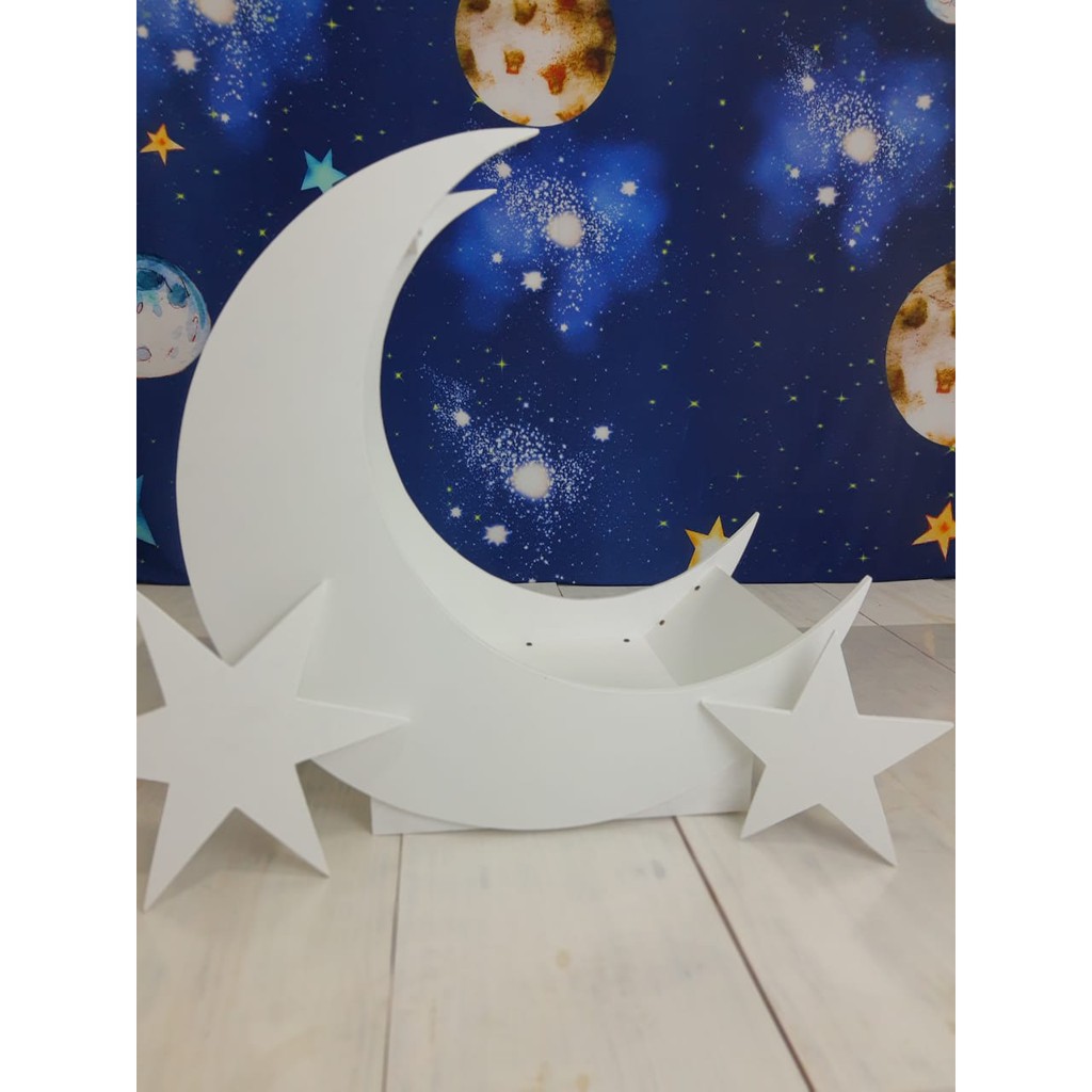 Props Newborn Lua MDF acessório para Studio cenário ensaio fotográfico ...