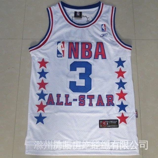 Camisa Nba All Stars No . 3 Iverson Esportivo Branco NCAA Unversity 2rCC BSXe