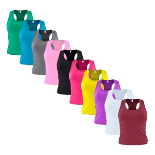 kit 2 peças Regata Blusinha Nadadora Feminina viscolycra