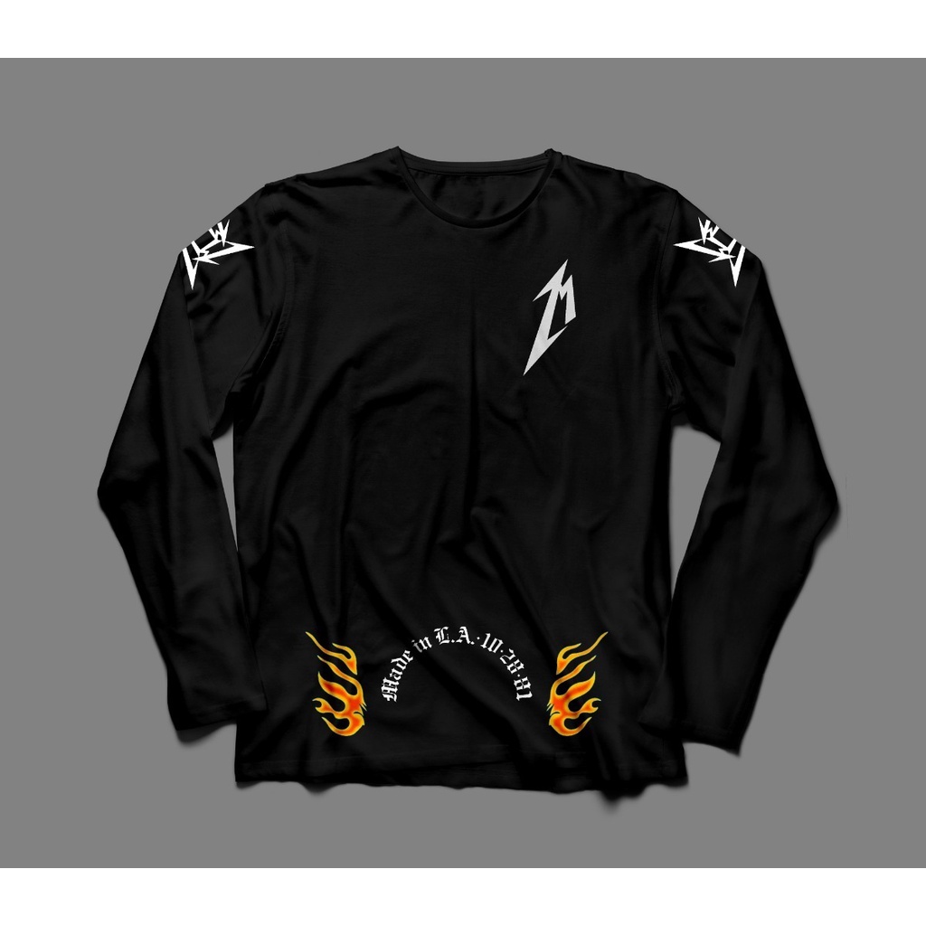 Camiseta Metallica 15 Anos Years Manga Longa