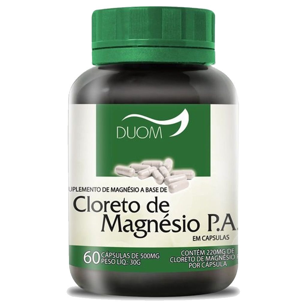 Cloreto de Magnésio P.A. 60cps 500mg Duom