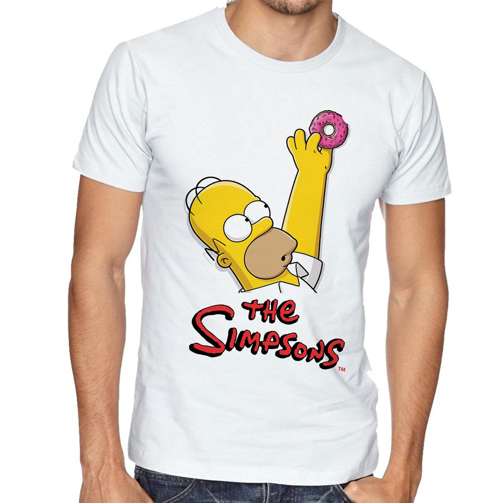 Camiseta Os Simpsons Homer Simpson Unissex Shopee Brasil 7130