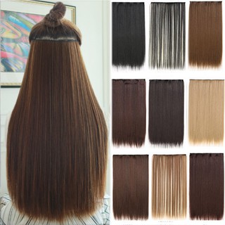 Extensões De Cabelo Clip In Sexy Longas Lisas/Curly Hair Wigs Sintéticas