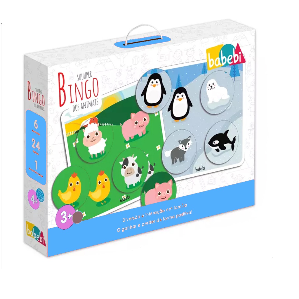 Jogo Bingo dos Animais Brinquedo Educativo Infantil GGB - Loja