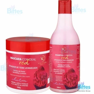 Kit Tonalizante Capilar Via Charm Cor Ideal Tons Vermelho
