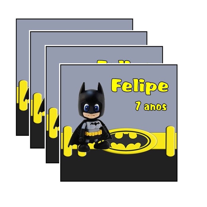 30 Adesivos 5cm Batman Lembrancinha De Aniversário #