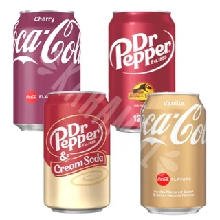 Kit Box 4 Refrigerantes - Coca Dr Pepper - Importado
