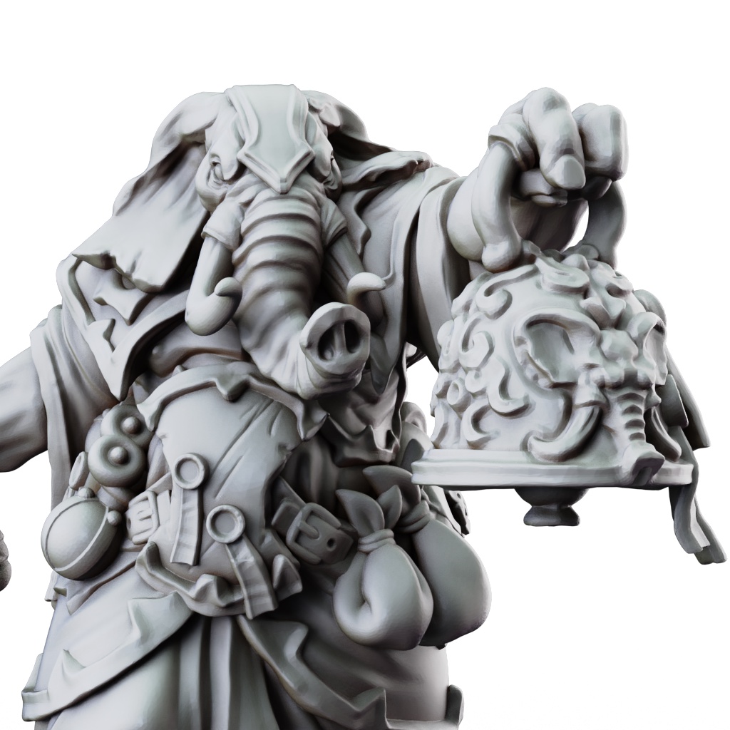 Loxodon Clérigo Miniatura RPG