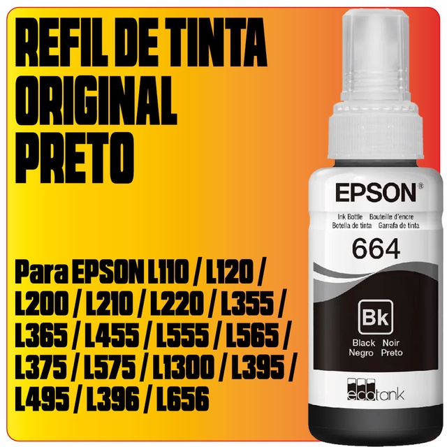 Tinta Epson Original L210 L220 L355 L365 L375 L395 L380 X4