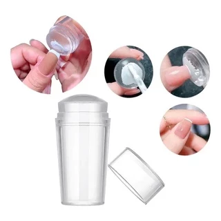 Kit Carimbo De Unha Para Francesinha De Silicone + Raspador