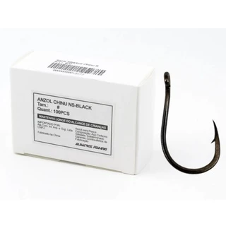 Anzol Albatroz fishing chinu Black- 100 Peças vários tamanhos pesca
