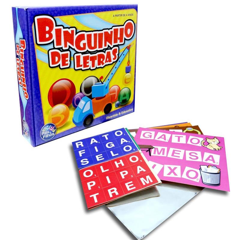 Jogo Pedagógico Bingo do Alfabeto, Alfabetização