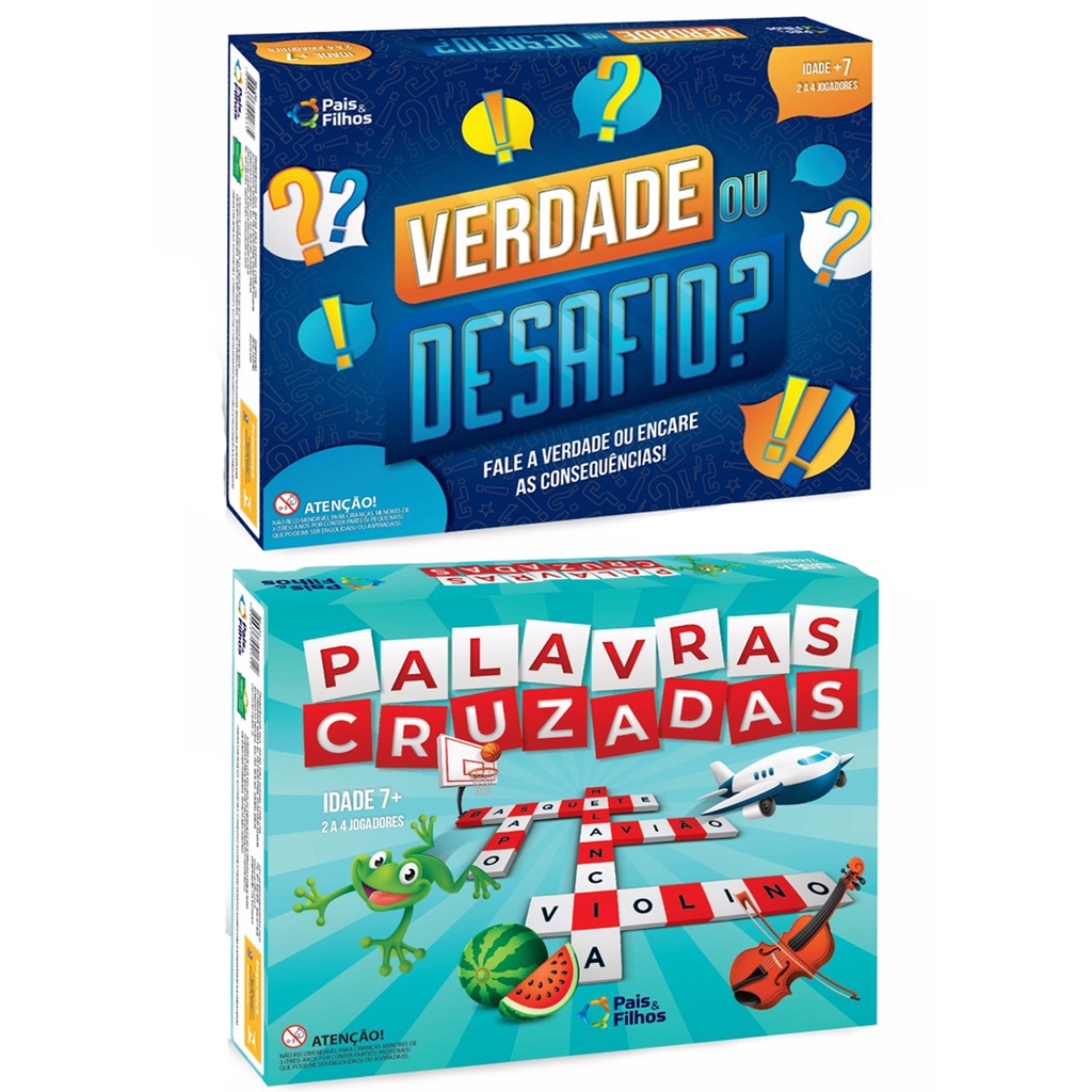 Jogo Palavras Cruzadas Pais e Filhos