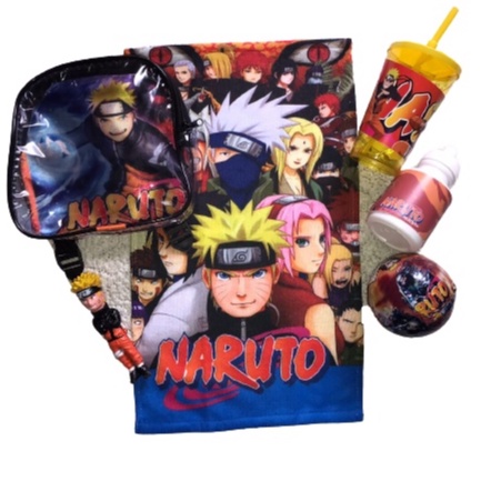 Mochila Escolar G Grande Preta Naruto Classico - Izza Presentes