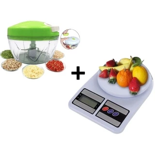 Balança de cozinha Mini processador de alimentos triturador de alimentos balança digital