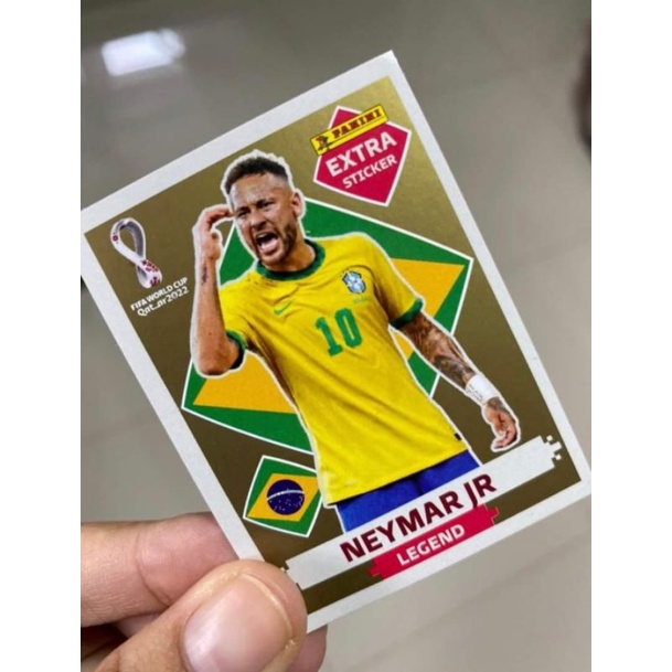 Figurinha Extra Neymar Legend Ouro - Copa 2022