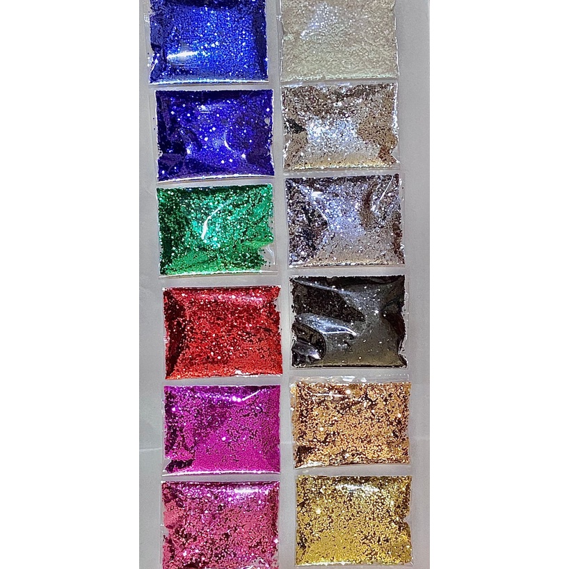 Baixou, 20g Glitter Flocado 0,040" Poliéster (1mm |1/24) 180º