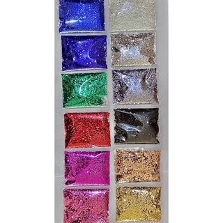 Baixou, 20g Glitter Flocado 0,040" Poliéster (1mm |1/24) 180º