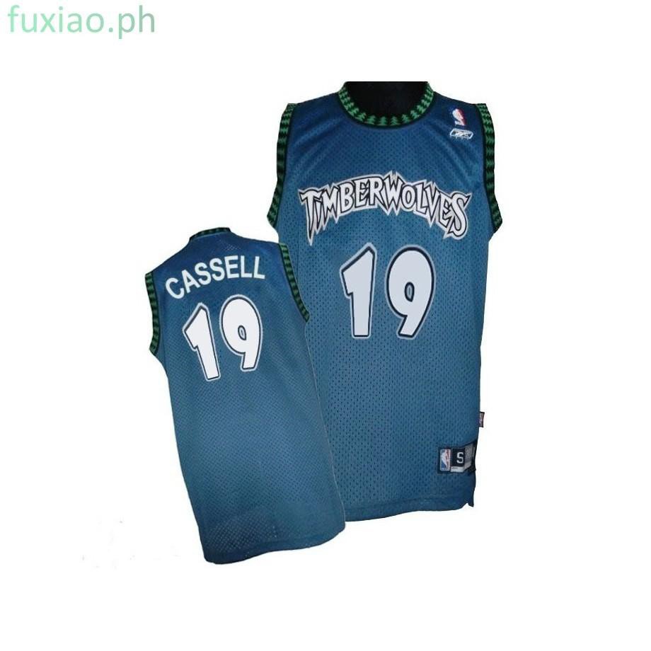 Camisa Nba Masculina Timberwolves Sam Cassell # 19 Retrô Swingman QFz5