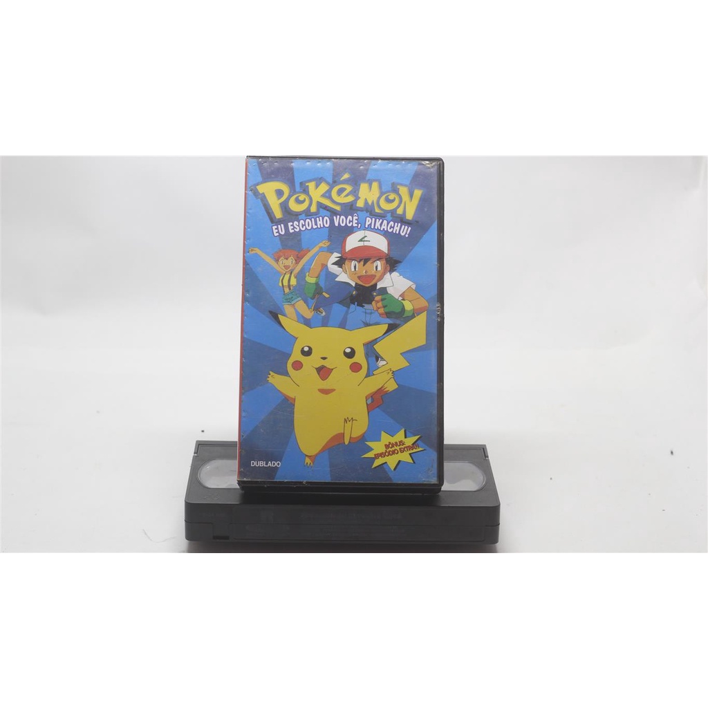 fita VHS Pokémon - Eu Escolho Você, Pikachu! (dublado)