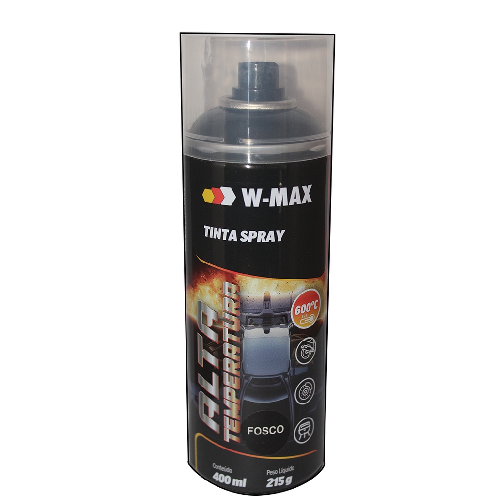 Tinta Spray Alta Temperatura Preto Fosco W Max By Wurth Shopee Brasil