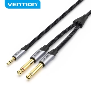 Cabo De Áudio Vention TRS 3.5 Mm Macho/TS 6.5 Conecta Telefone PC