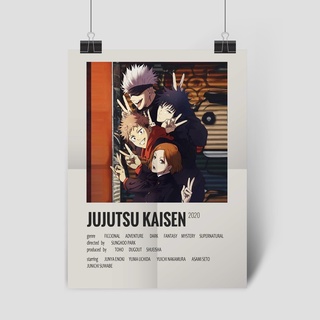 Pôster Card Decorativo Anime Estilo Filme Demon Slayer Attack On Titan  Jujutsu Kaisen Vários Animes Para Quadros Cartaz A4 e A3 Qualidade  Fotográfica