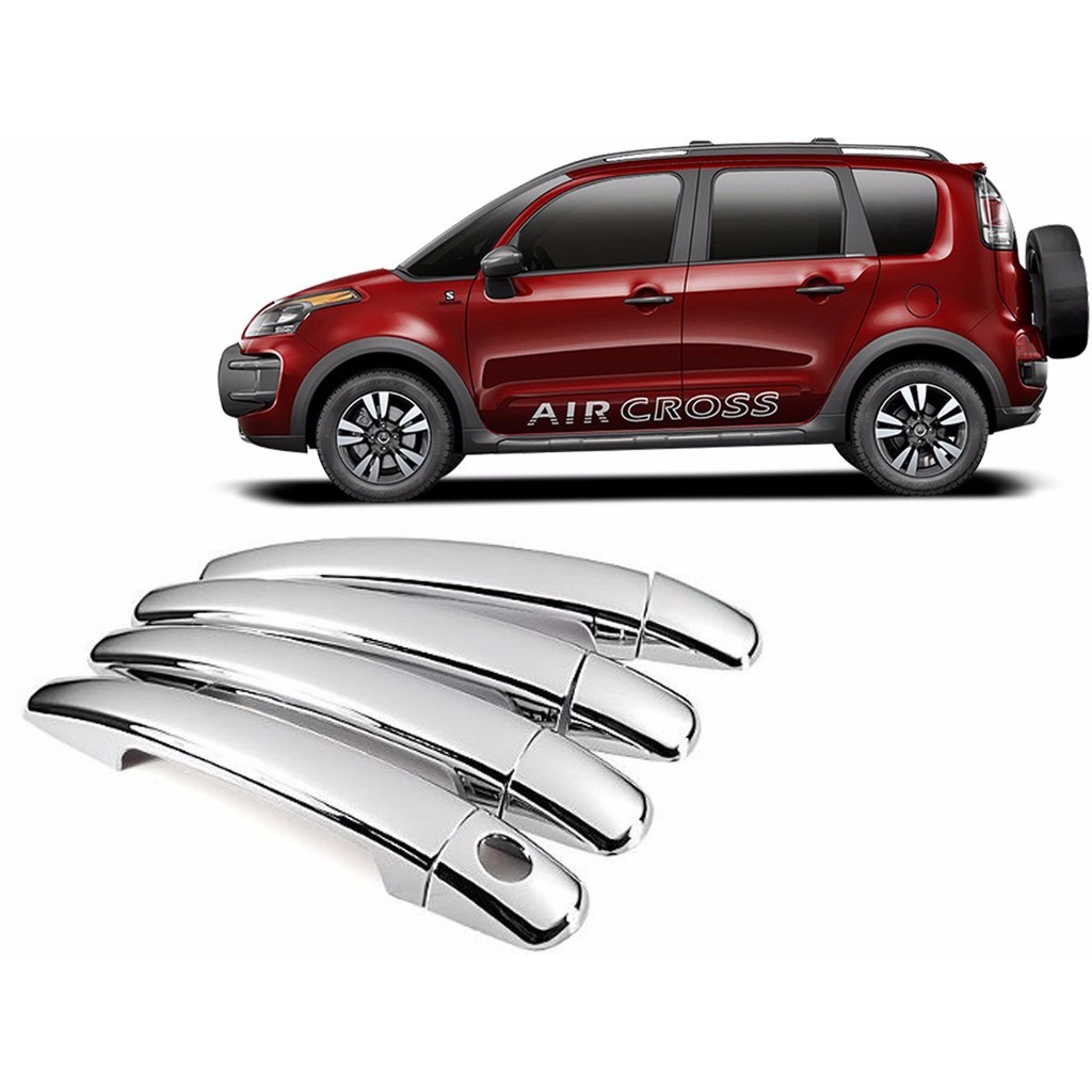 Kit Aplique Capa Maçaneta Cromada Aircross 2014