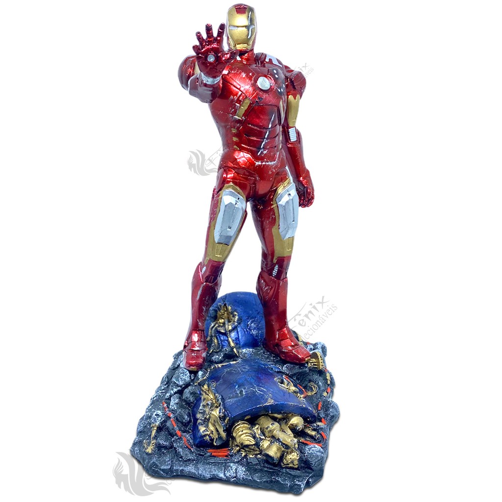 Homem De Ferro Batalha Action Figure Estatua Boneco Marvel estatueta figura de ação